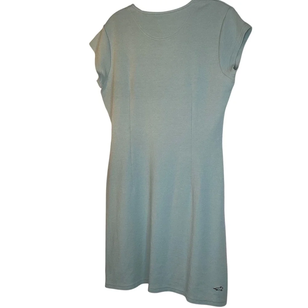 Horny Toad Womens Flexcel V-Neck Dress Green Tencel Blend Size M Athletic EUC
